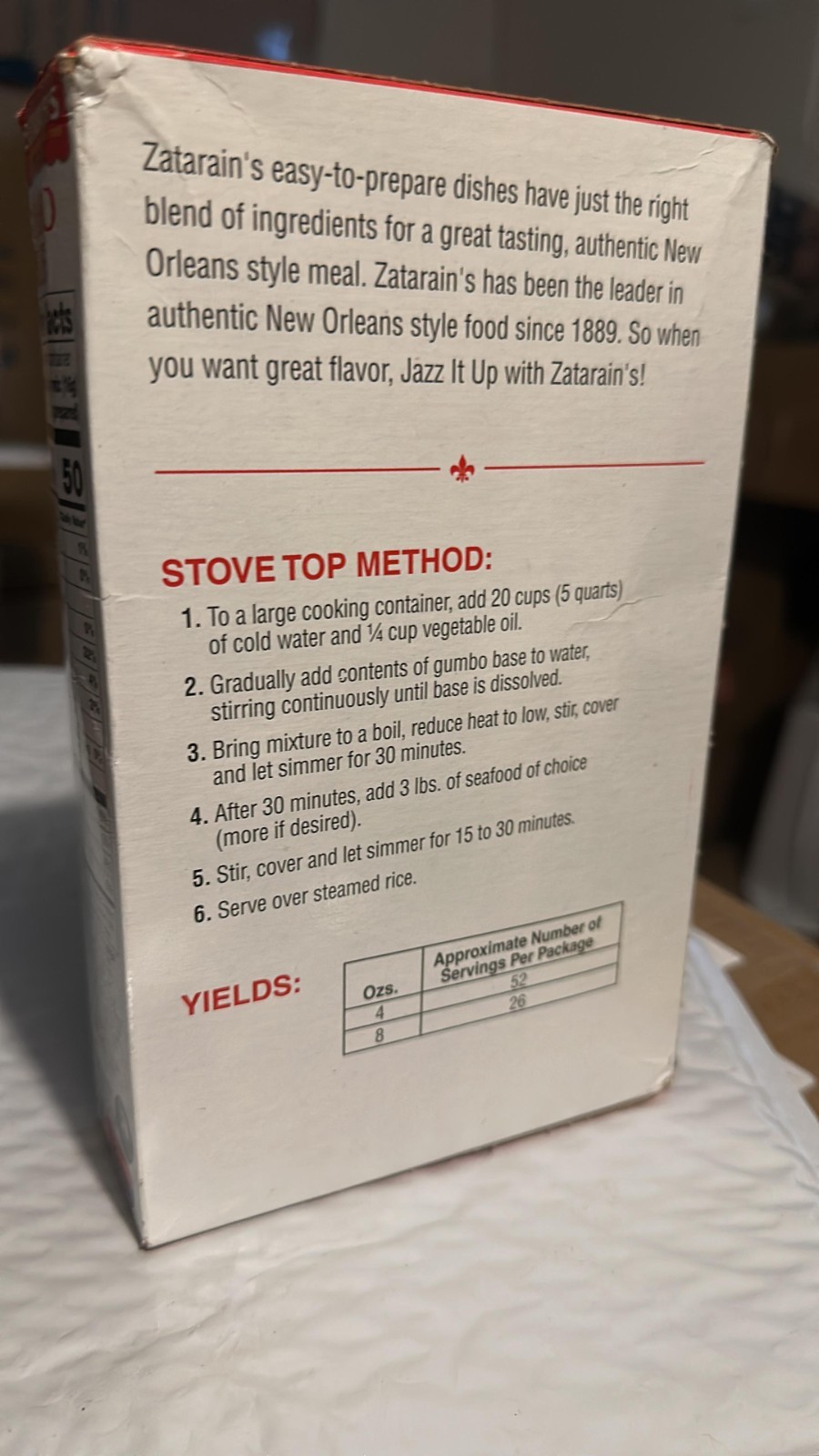 Zatarain’s New Orleans Style Gumbo Base, 16 oz -One 16 oz Box of Gumbo File Base