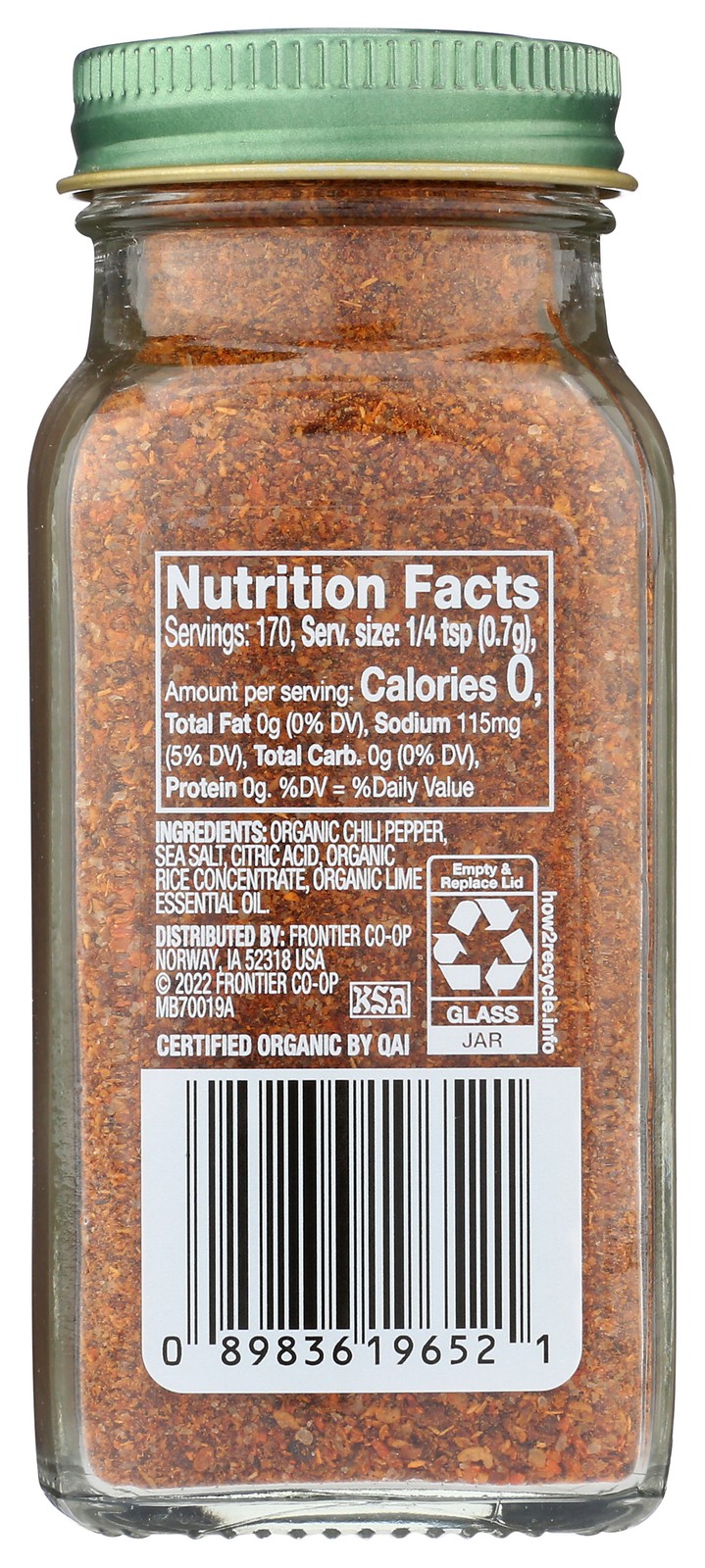 Chili Lime Seasoning By Simply Organic 4.2 Oz Powder 6 Pack