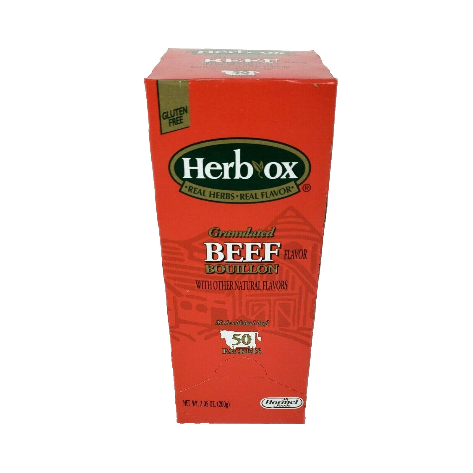 Herb-Ox Bouillon Beef Broth Seasoning 50 Packets granulated Hormel gluten free