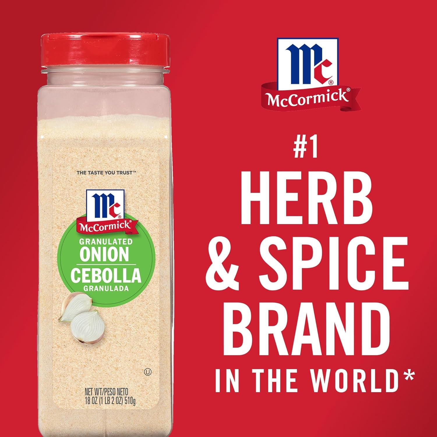 McCormick Granulated Onion, 18 oz