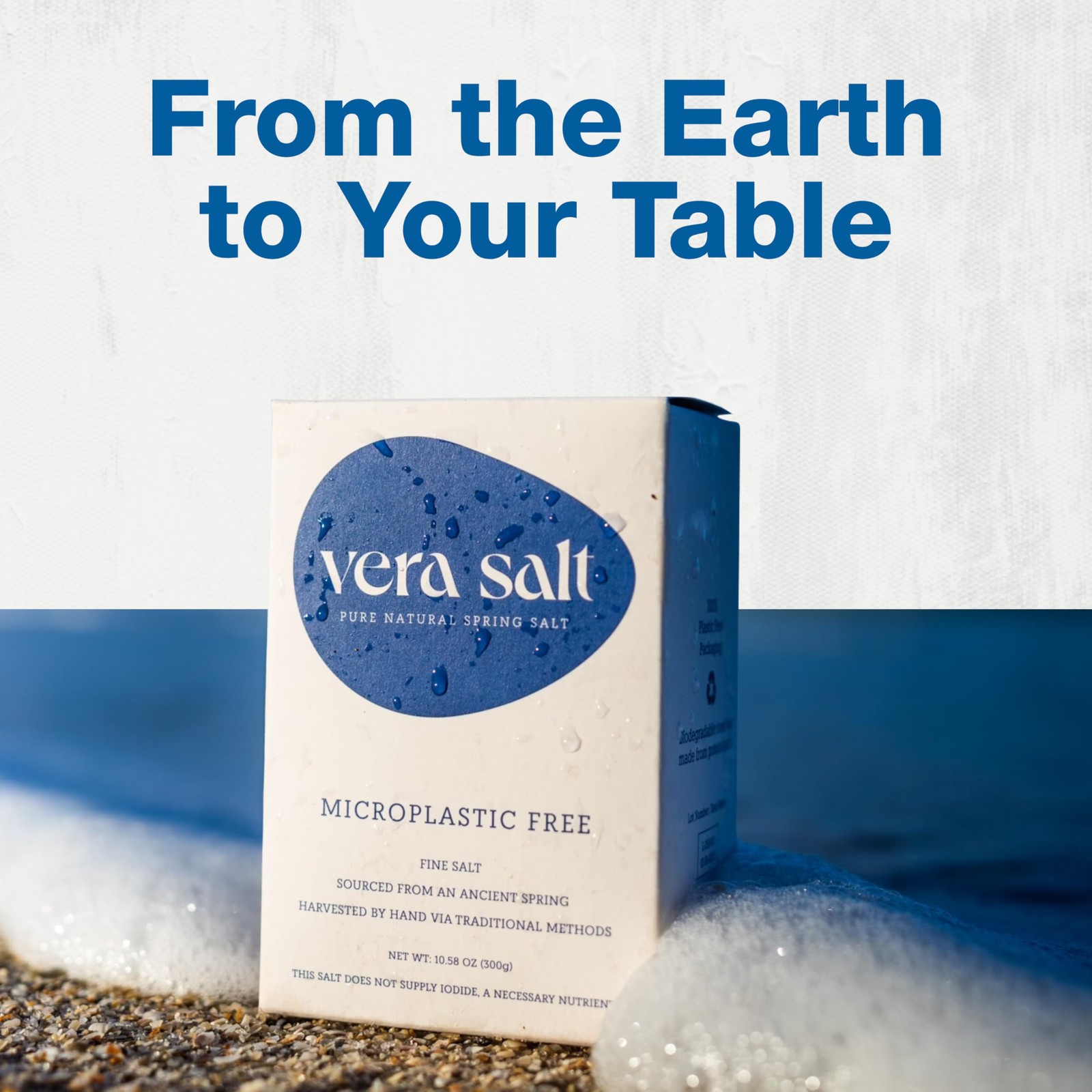 Vera Salt Fine Spring – 300g Pack – 10.58 Ounce (Pack of 1)