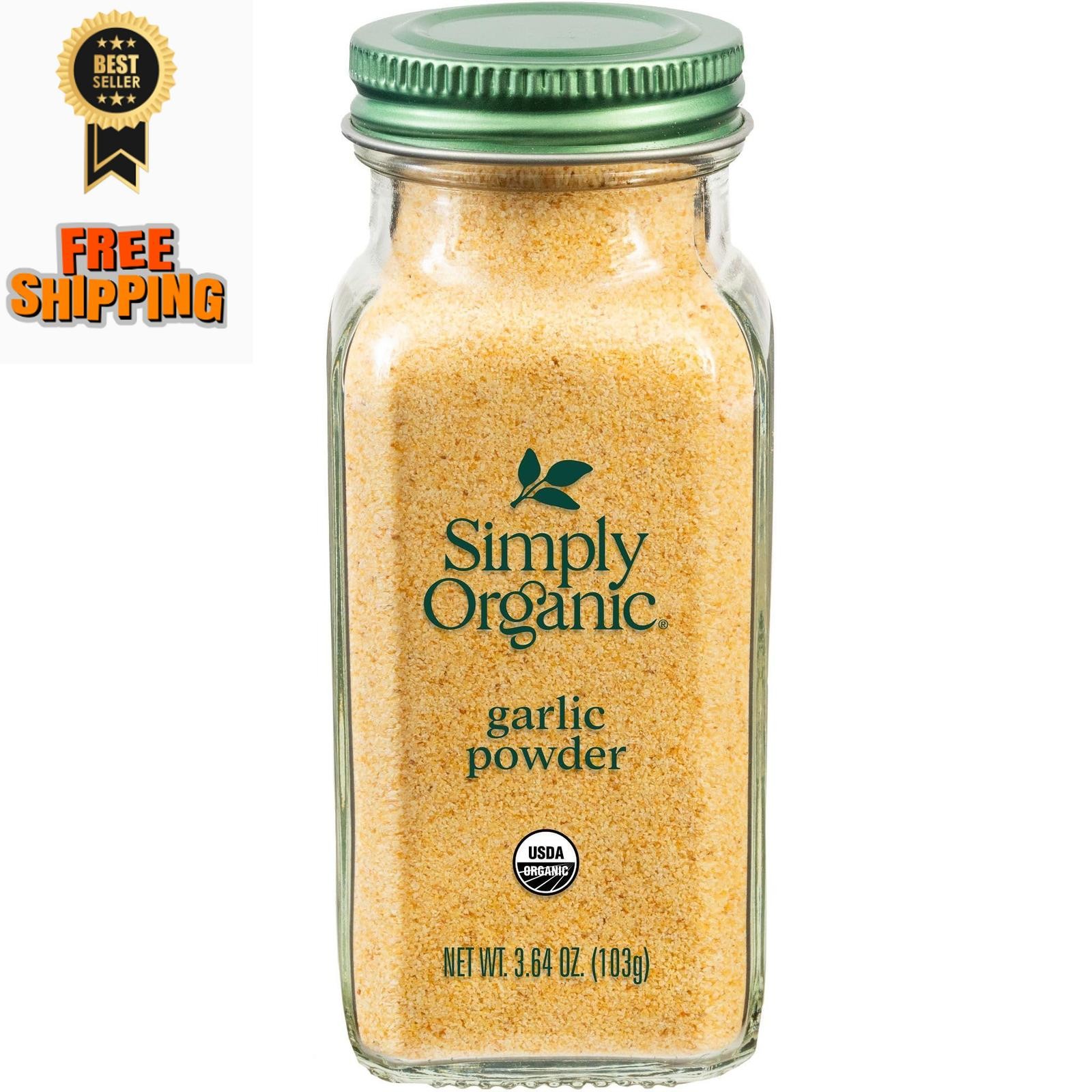 Simply Organic Garlic Powder, 3.64-ounce Jar, Pure 3.64 Oz (pack of 1)