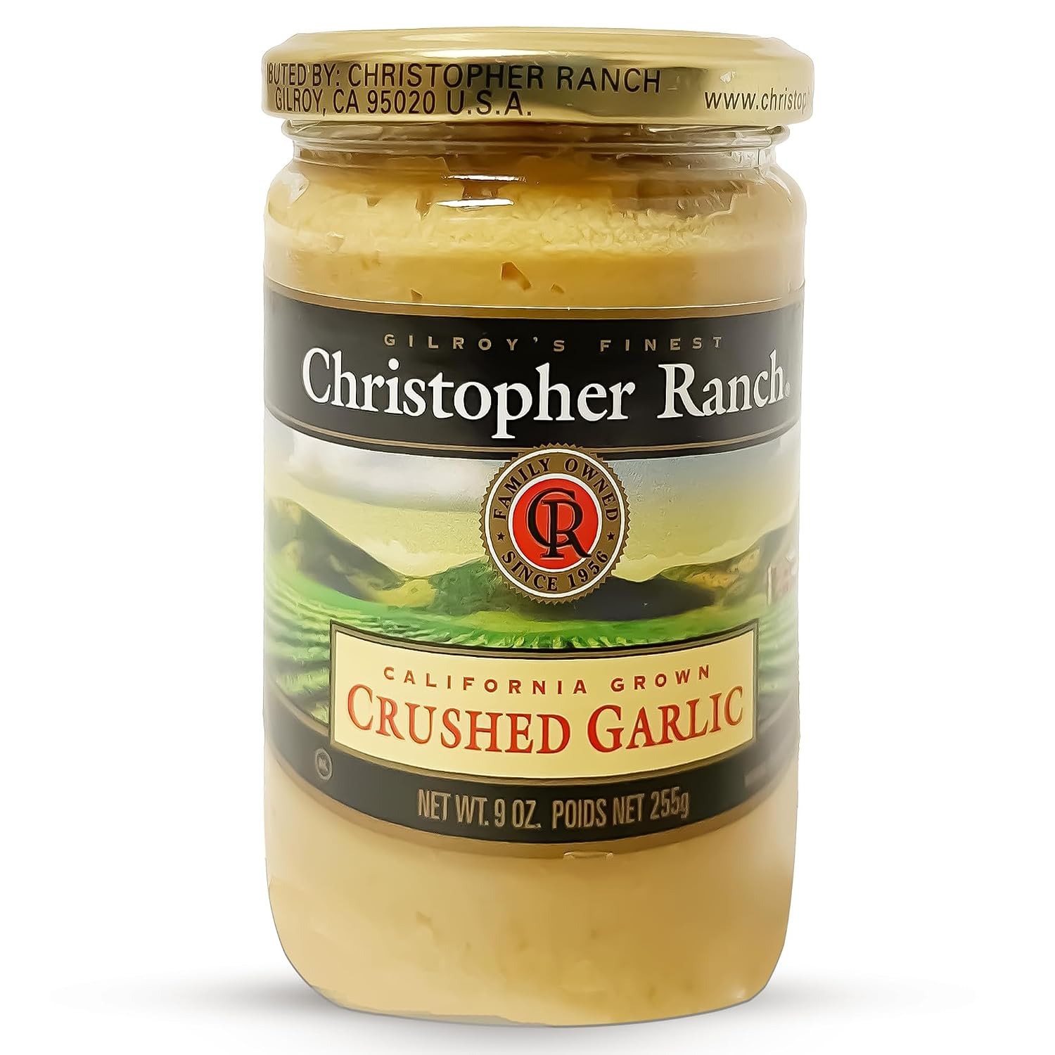 Crushed Garlic in Olive Oil | Heirloom California Garlic | Smooth Creamy Texture