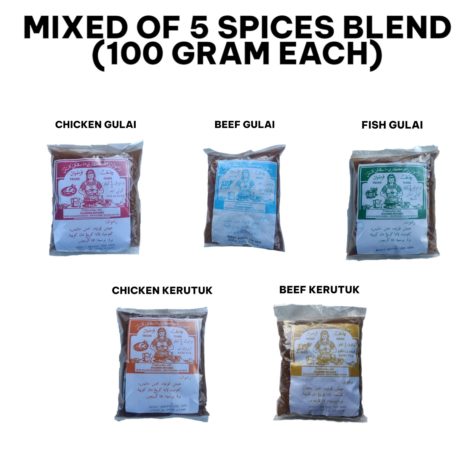 🌶️ Rempah Cap Orang Memasak – Authentic Malaysian Kelantanese Spice Blend