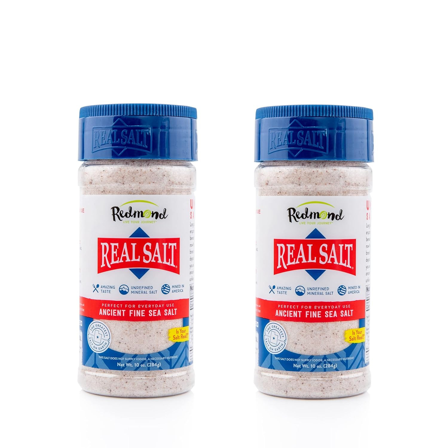 Natural Unrefined Real Sea Salt Fine Gluten Free 10 oz Shaker