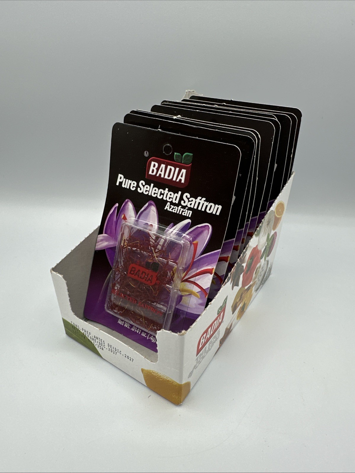 Badia Pure Selected Saffron – Azafran, 0.0141 Oz (.4 g) Exp 12/27 10 PACK (4 g)