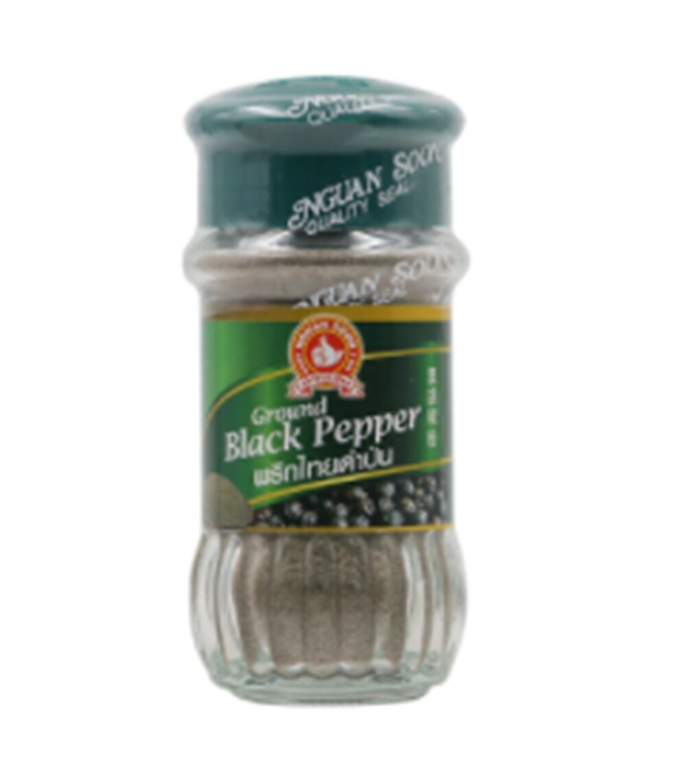 Nguan Soon No.1 Hand Brand Ground Black Pepper Seasoning Thai Herb Herbal 60 g.