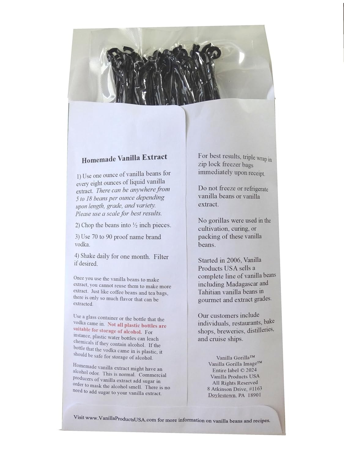 Gourmet Quality Grade B Tahitian Vanilla Beans 50 Pieces (5-6”) – Sweet & Floral
