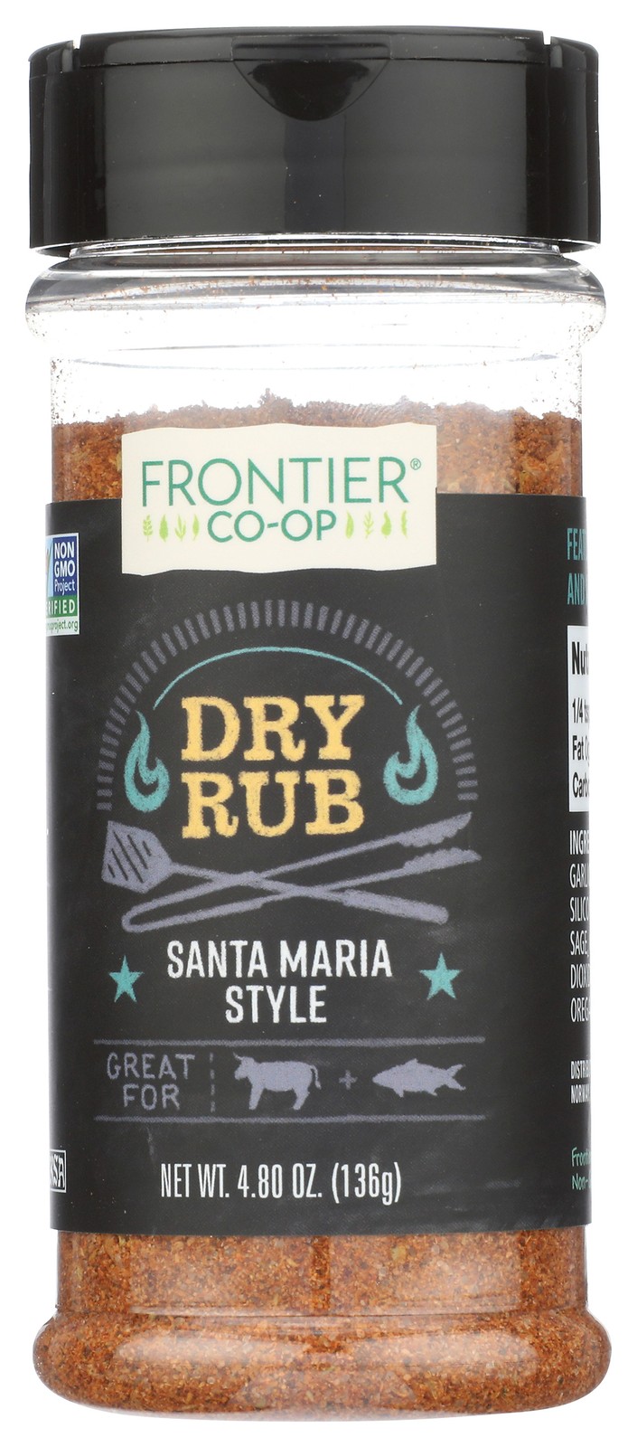 Frontier -Op Santa Maria Style Dry Rub 4.8 Oz By Co-Op 1 Pack