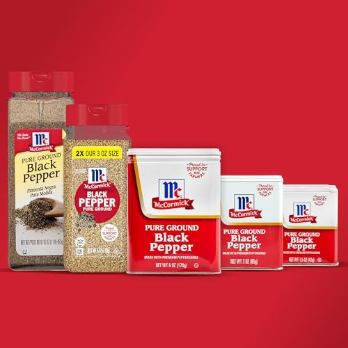 McCormick Pure Ground Black Pepper, 3 oz 3 Ounce (Pack of 1)
