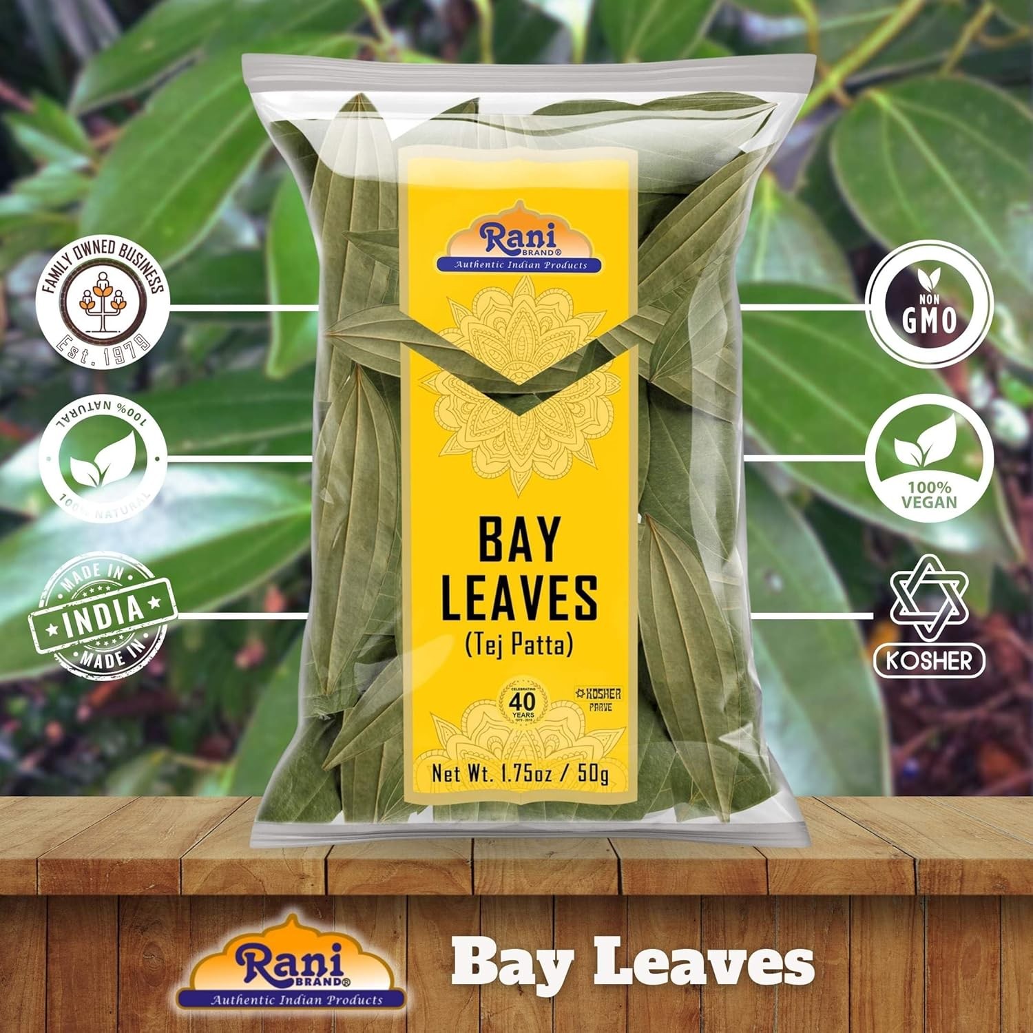 Extra Large Whole Bay Leaves Hand Selected Bay Leaf Spice 1.75oz Whole Spice