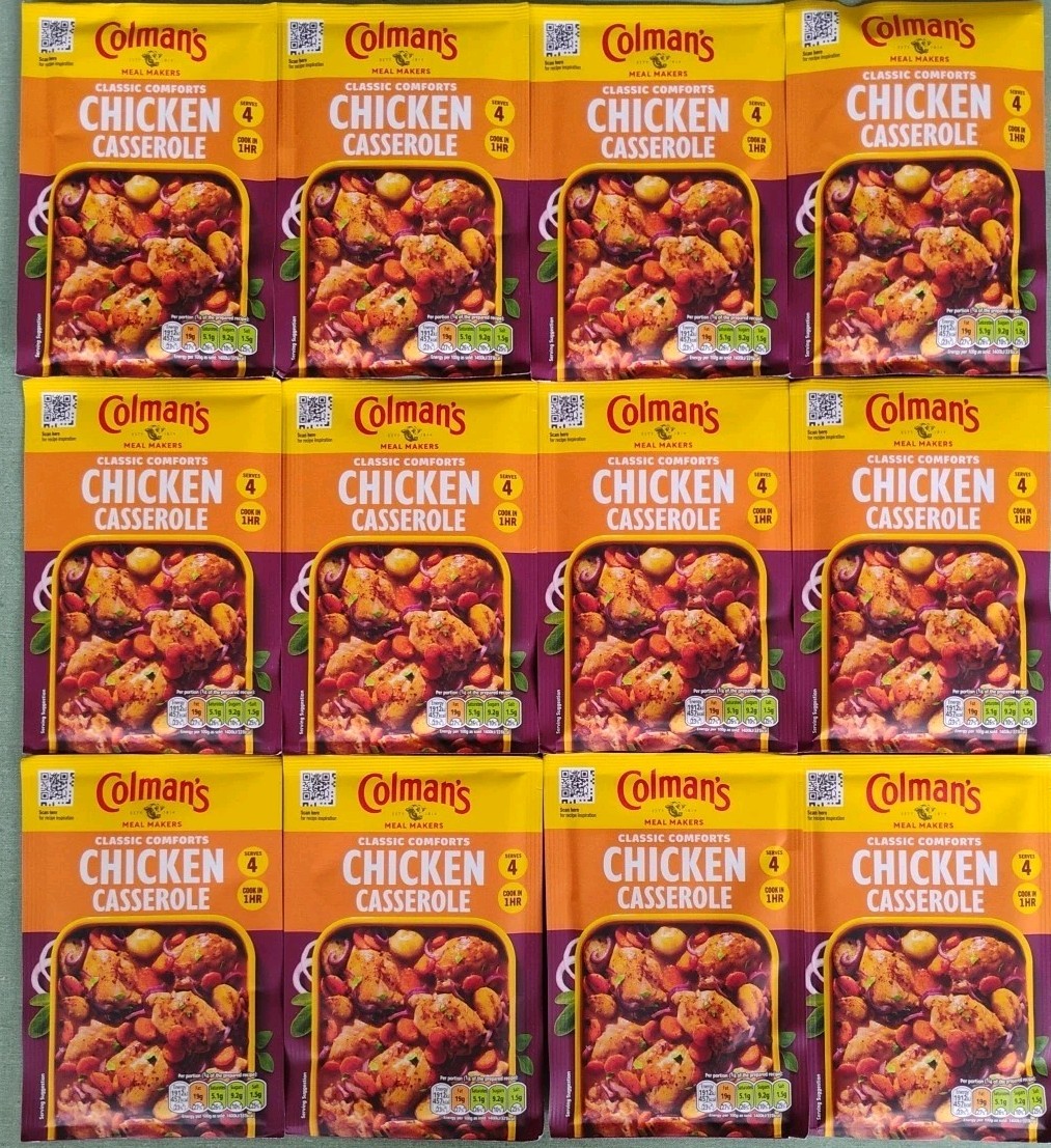 Colman’s Chicken Casserole Recipe Packet Mix 40g 12-Pack Exp 08/2026