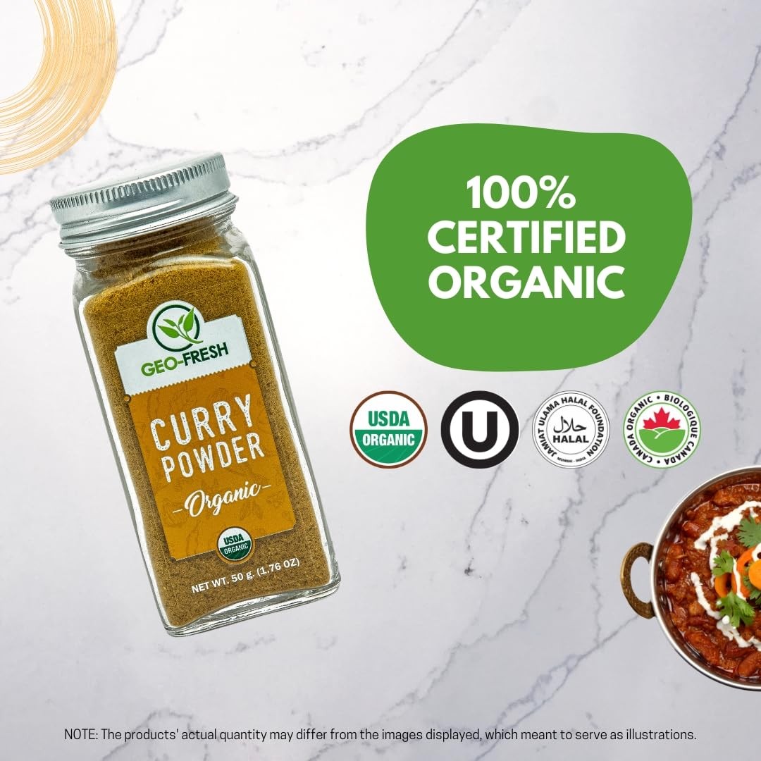 Geo-Fresh Organic Curry Powder – 1.76 oz (50g) – –…
