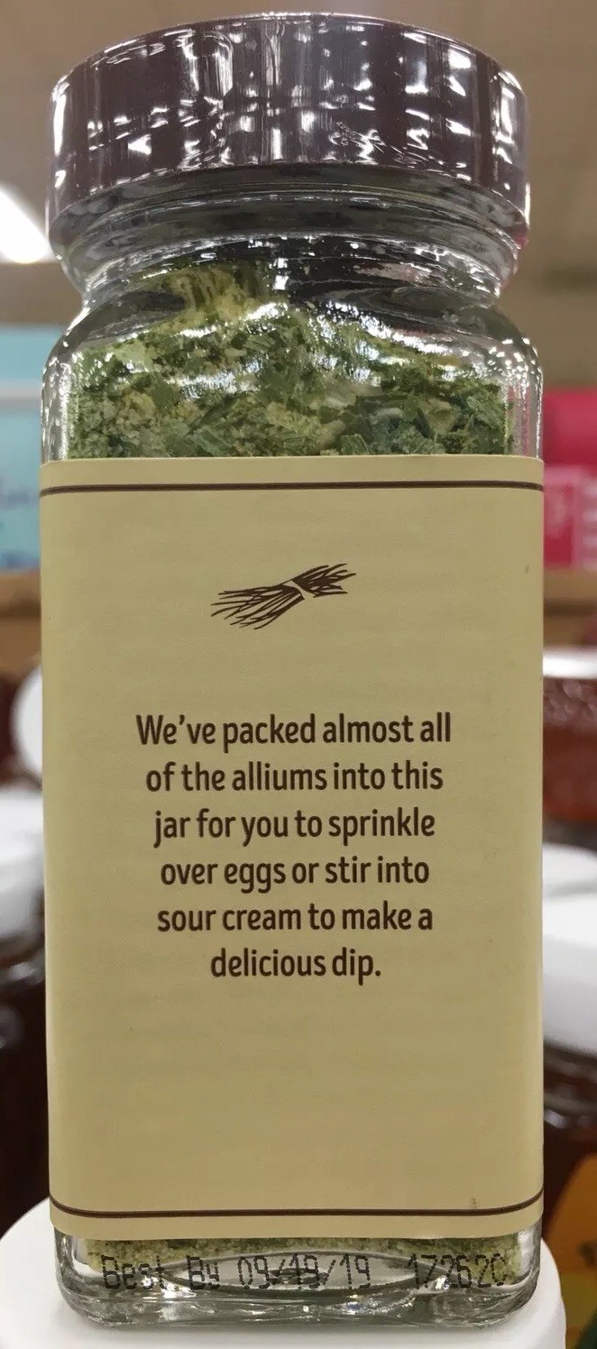 Trader Joe’s Onion Salt Seasoning Blend (Spice), 2.0oz (57g)