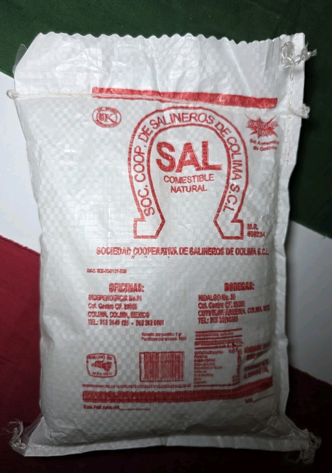 Sal Real de Colima 2 lb • Natural Coarse Sea Salt • Unrefined Mexican Salt
