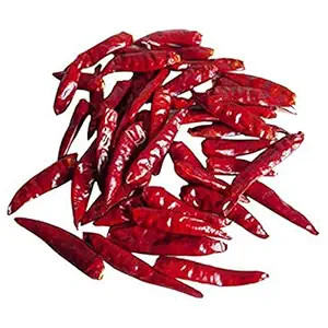 Whole dried Thai chile spicy cooking ingredient
