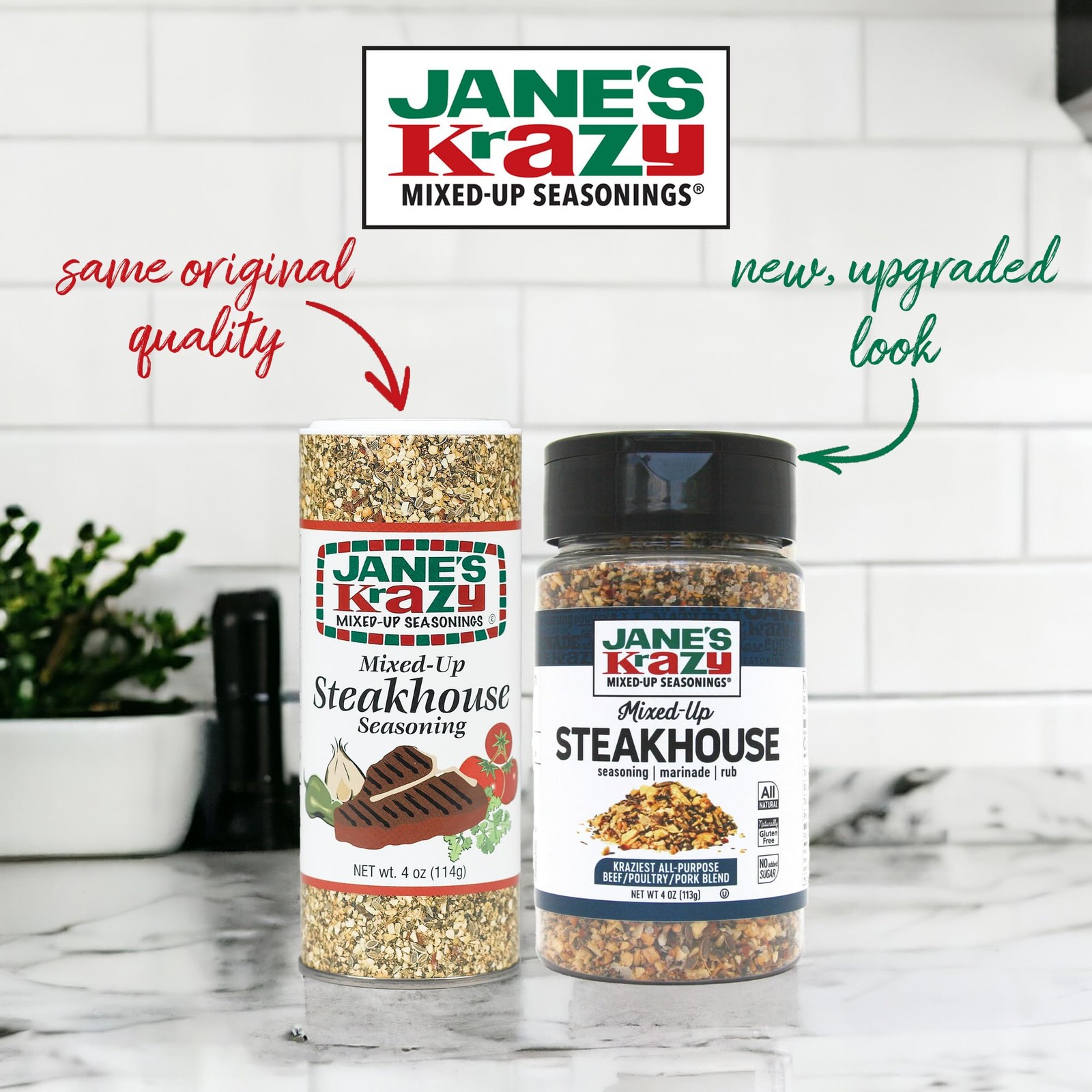 Jane’s Krazy Seasonings MixedUp Steakhouse Seasoning, 4 Ounce