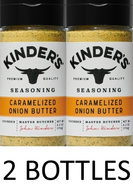 Kinder’s Caramelized Onion Butter Seasoning Mix 6.2 oz Bottle – 2 BOTTLES