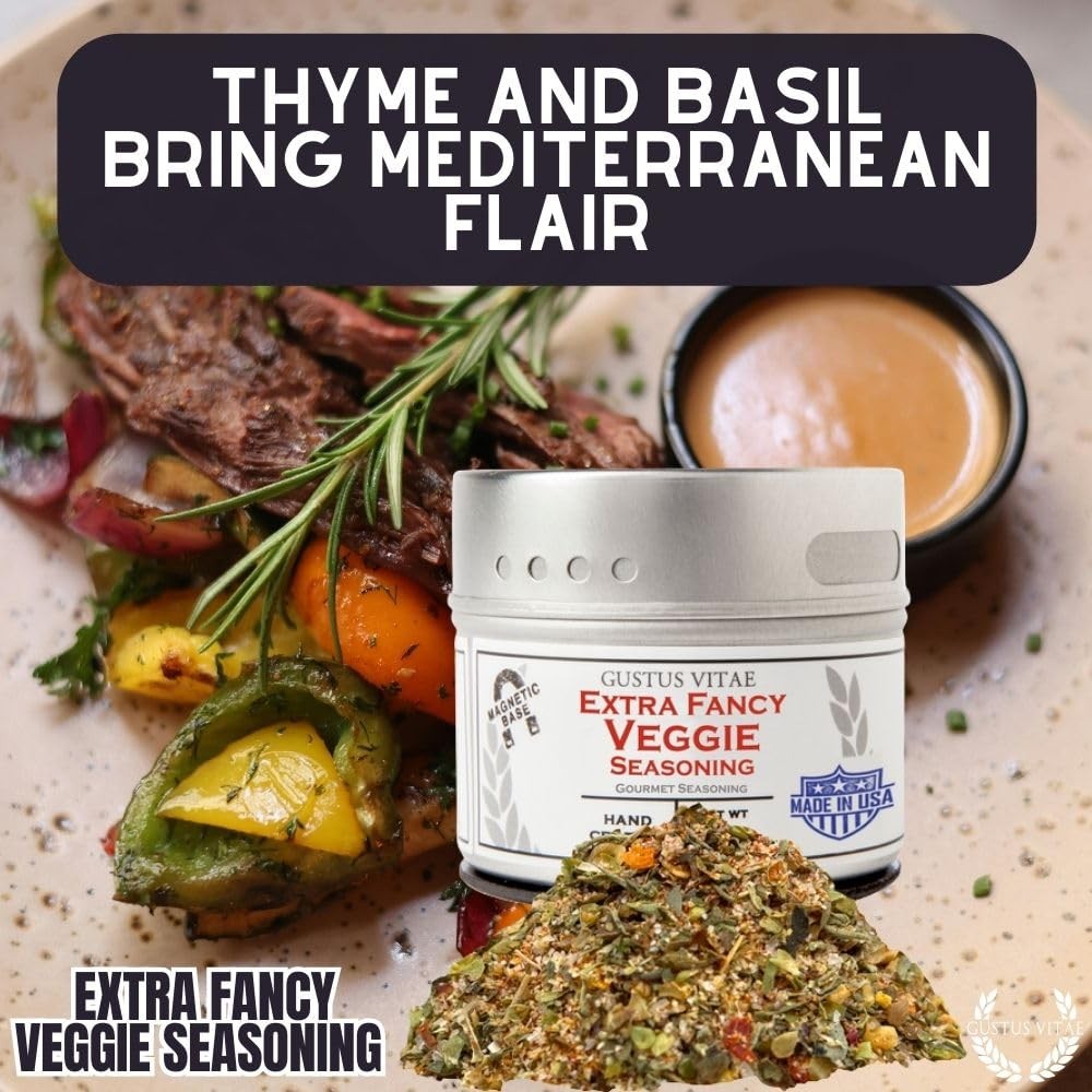 Extra Fancy Veggie Seasoning | Authentic 2.2 Ounce (Pack of 1), Silver