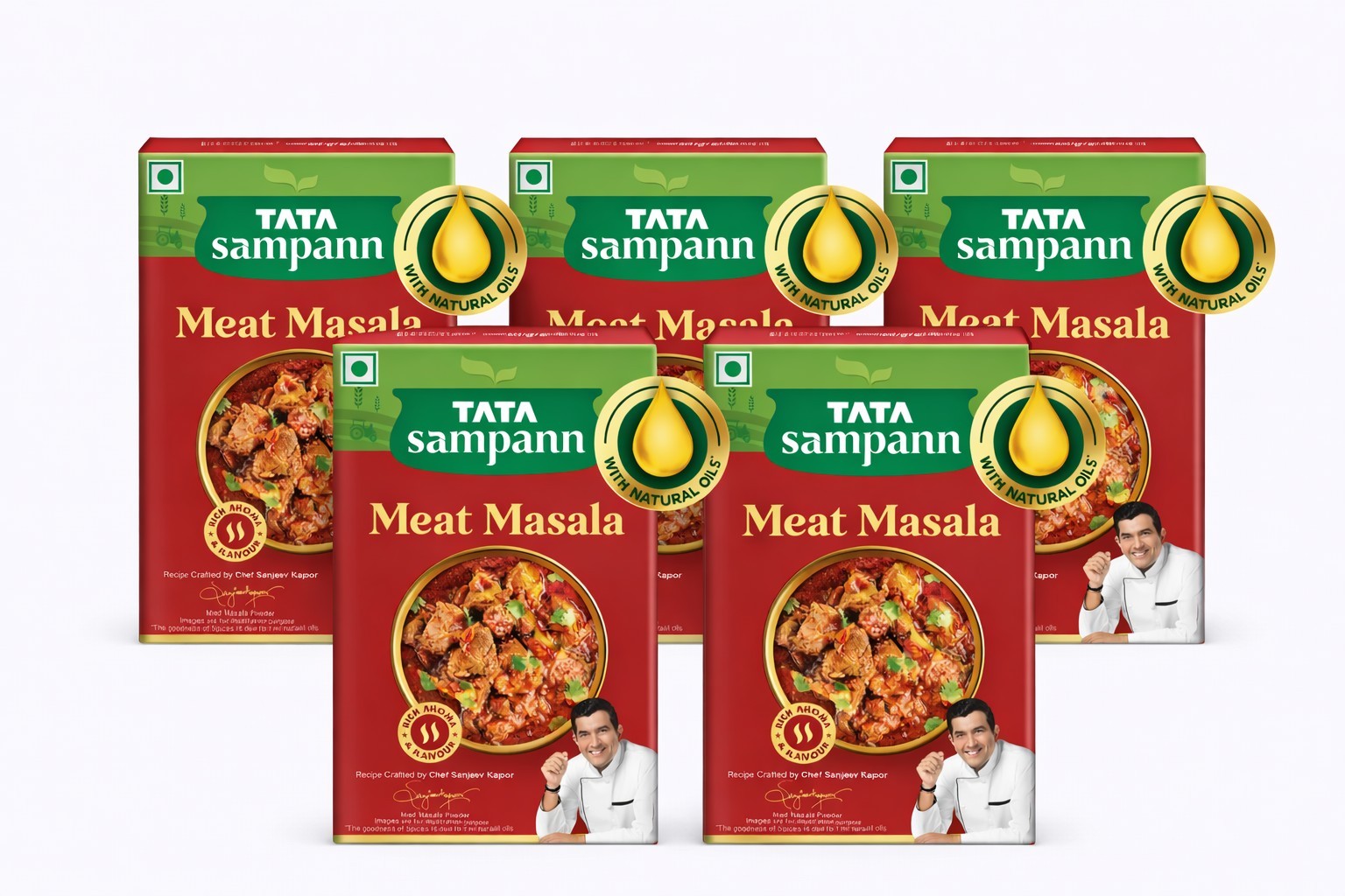 Tata Sampann Meat Masala 5 Pack |India’s Number 1 Trusted Masala |Tata Sampann