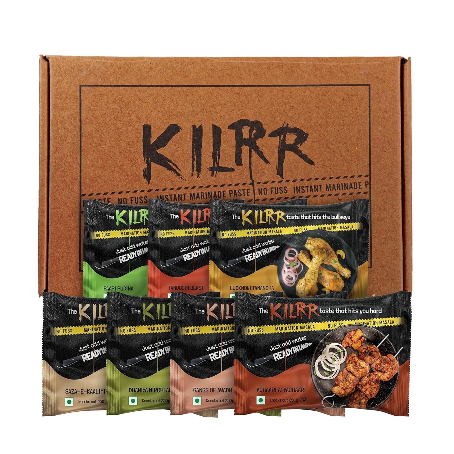 KILRR Chicken Marination Masala Variety Pack of 7
