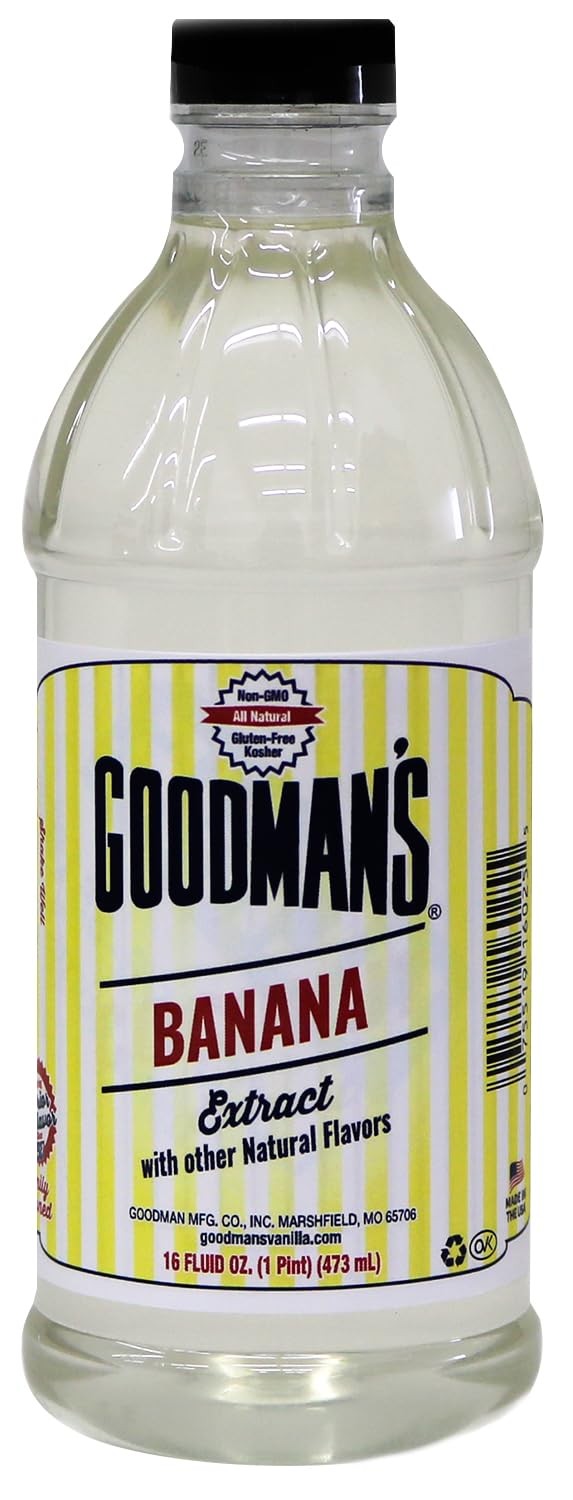 Goodmans Banana Extract – Gluten-Free, Non-GMO, Kosher, Low Carb Calorie, No…
