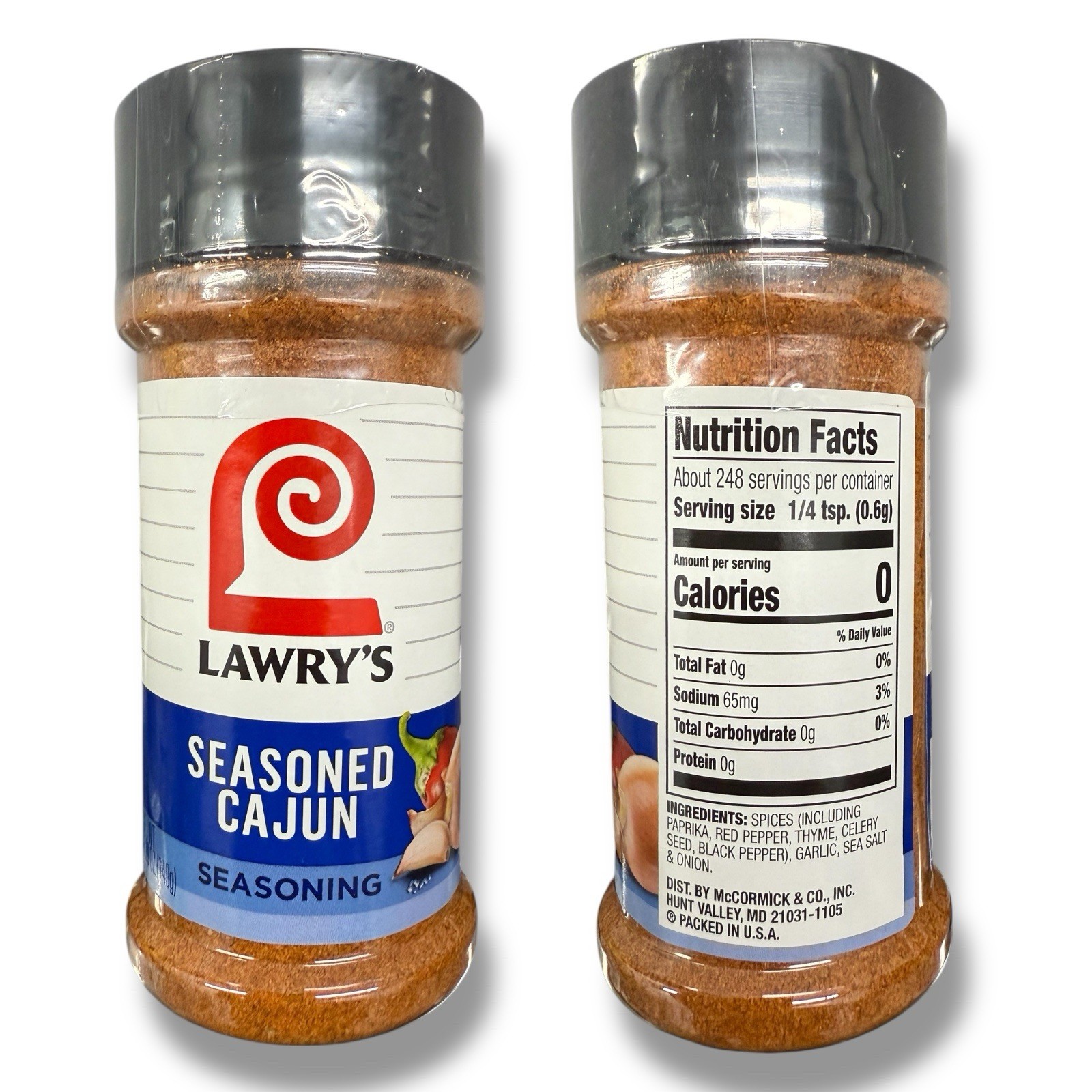 Lawry’s Seasoned Cajun Seasoning, 5.29oz, BB 3/26, Lot of 4