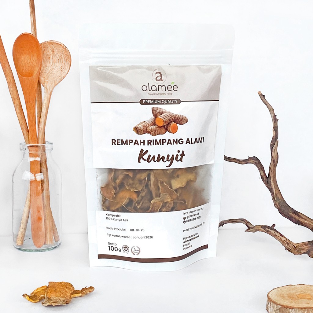 Dried Turmeric Slices 100g Root Spice For Cooking Bold Aroma