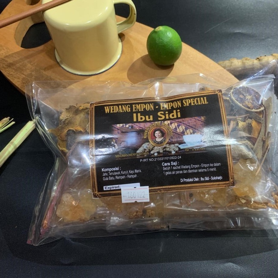 WEDANG EMPON-EMPON KOMPLIT Ibu Sidi 5 Sachet Jahe Kunyit Temulawak aroma ritual