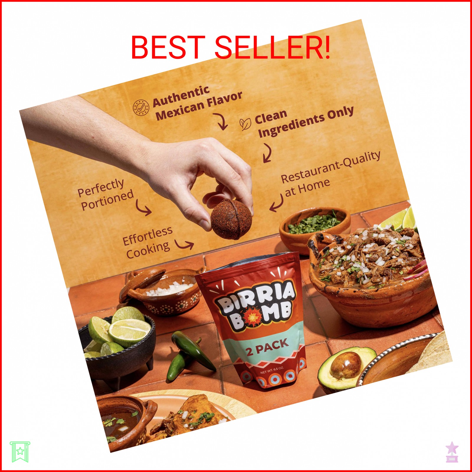 CHILEMOY Birria Balls VALUE-PACK | Authentic Mexican Birria Seasoning | Birria B