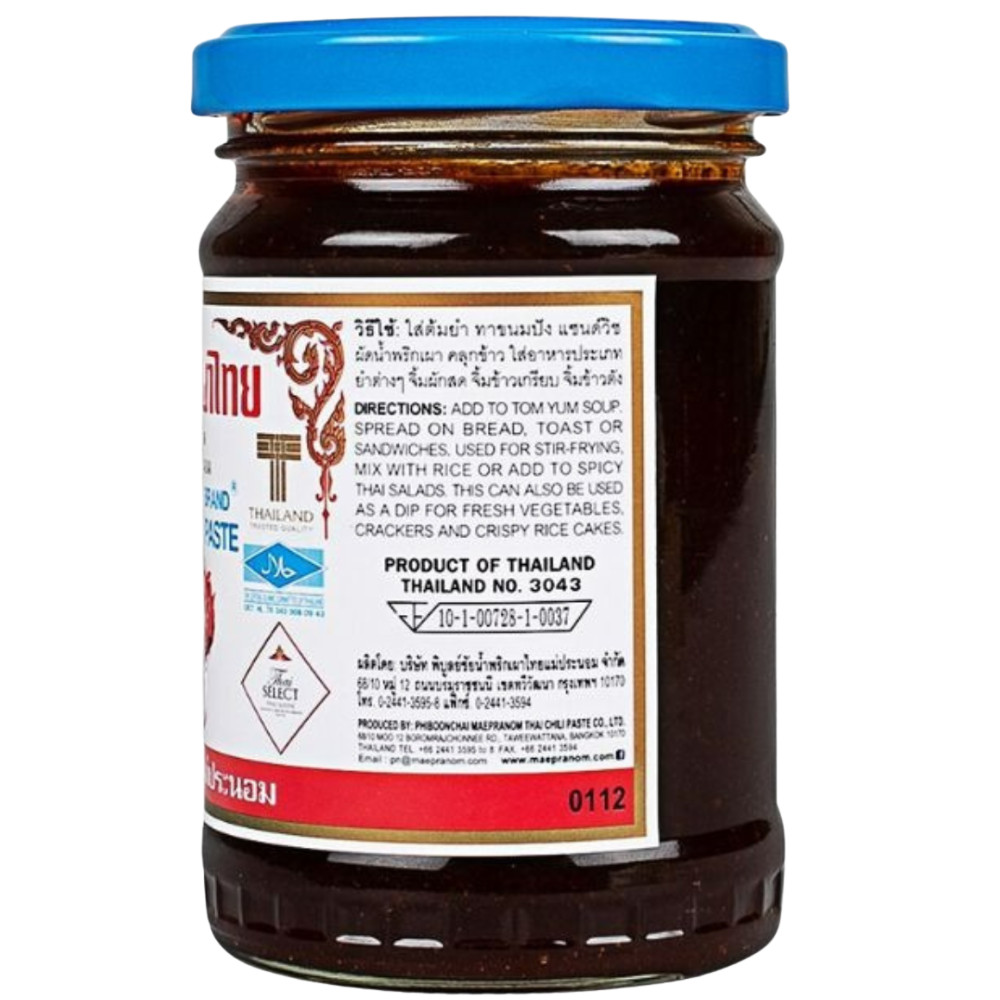 Maepranom Thai Chili Paste Nam Prik Pao 228g 8oz Authentic Thai Cooking Sauce