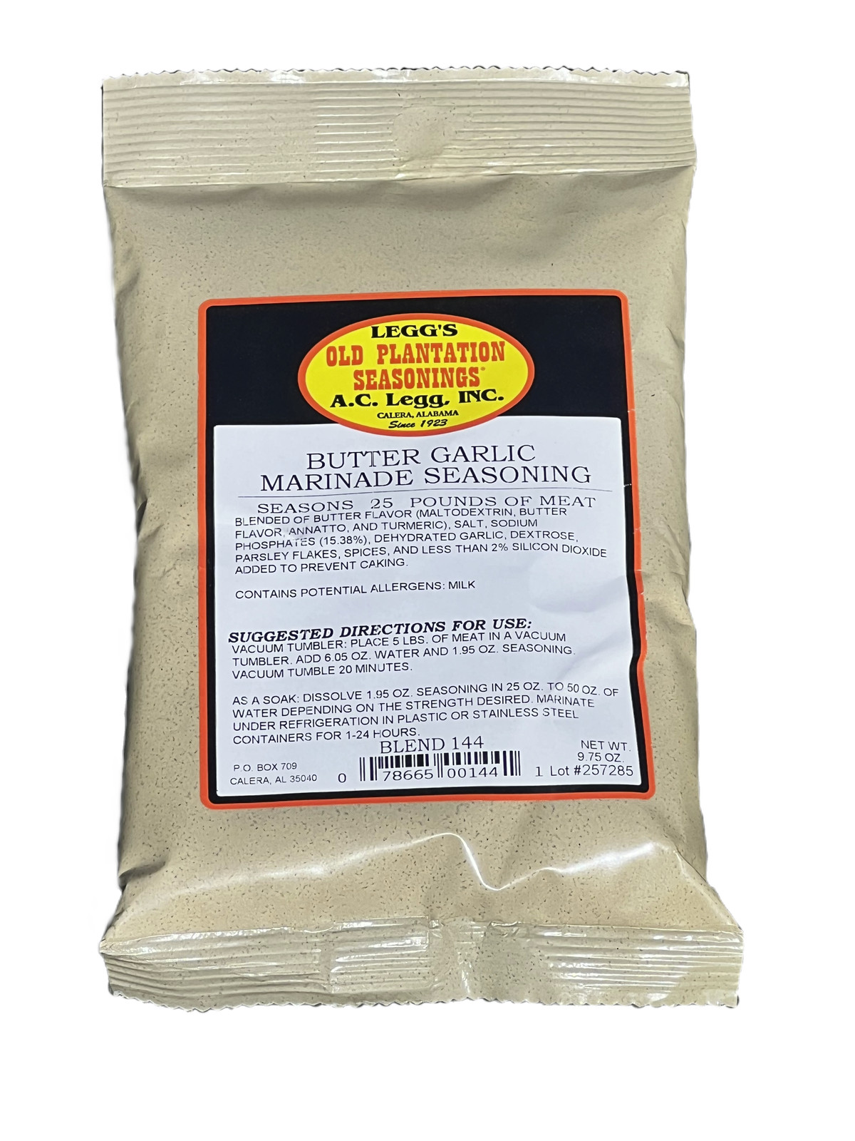 AC Leggs Blend 144 Butter Garlic Marinade Seasoning – 9.75 oz
