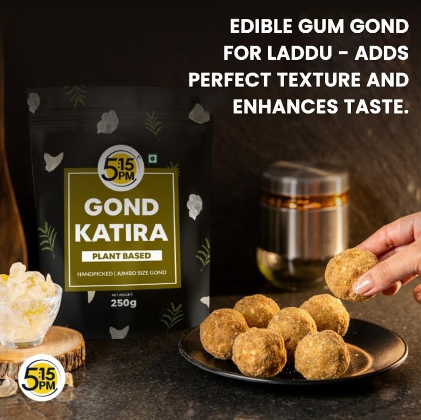 5:15 PM Gond Katira Pure Natural Edible Gum 250 g For Sweets Drinks Cooking