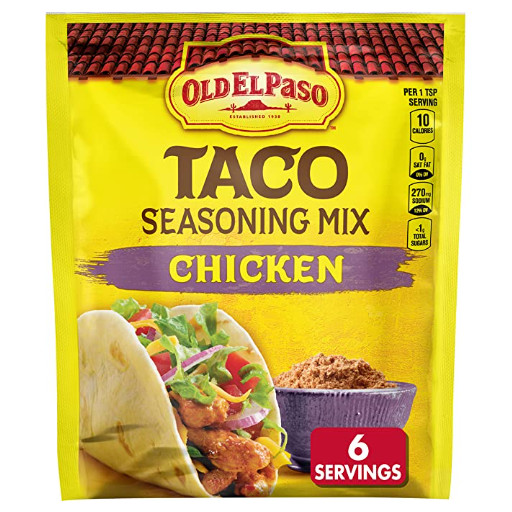 Old El Paso Chicken Taco Seasoning Mix (2 Pack) .85 oz Packets