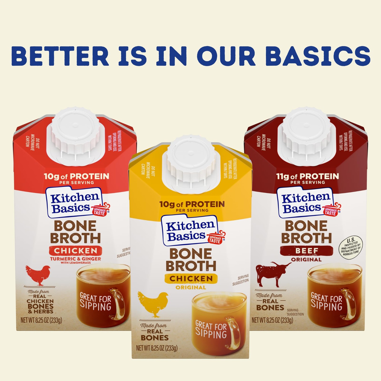 Original Chicken Bone Broth, 8.25 oz (Pack of 12)