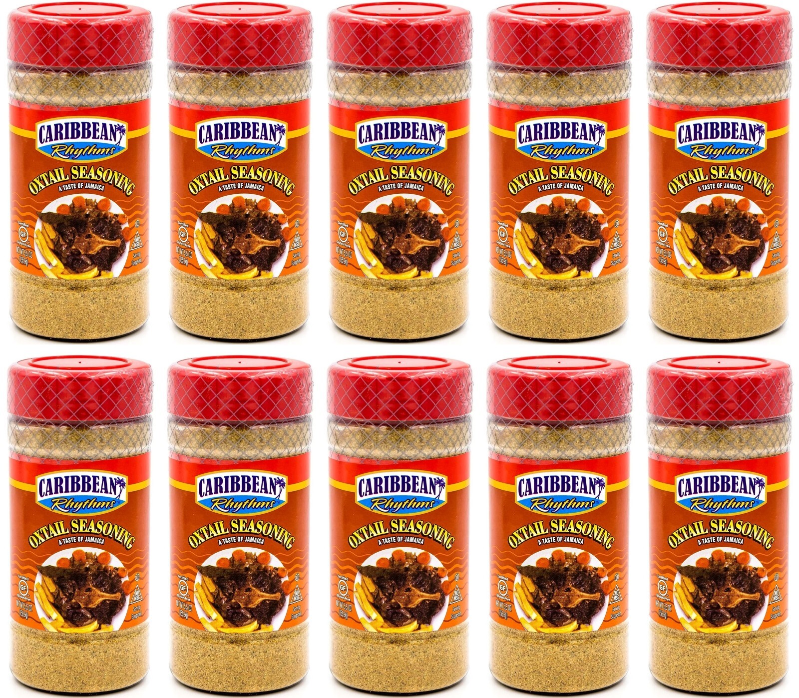8 Pack Caribbean Rhythms Jamaican Oxtail Seasoning, Caribbean Spice Blend