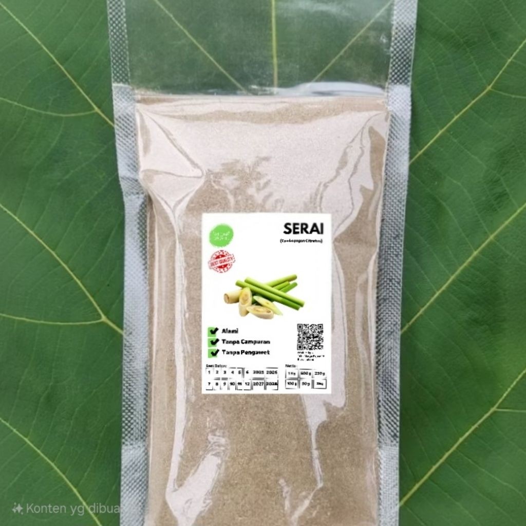 Lemongrass Powder Serai 100g Pure Spice Pouch | Aroma Ritual Culinary Heritage