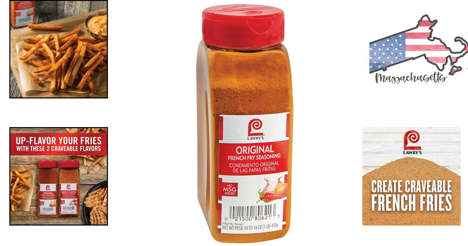 French Fry Seasoning – 16 oz – Premium Blend of Spices for Fries & Vegetables