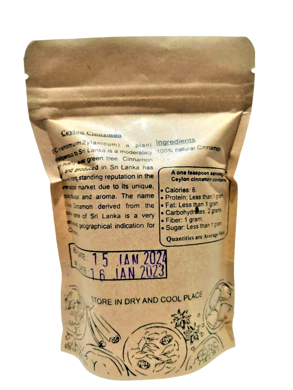 Ceylon Organic Alba Cinnamon Sticks High Quality Pure Natural True Sri Lanka 50g