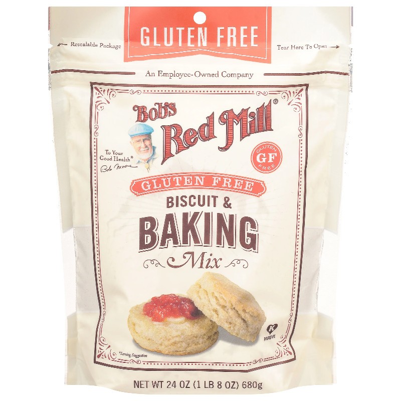 2x Bob’s Red Mill Gluten Free Biscuit & Baking Mix Lot Kitchen Pantry Bulk 24oz