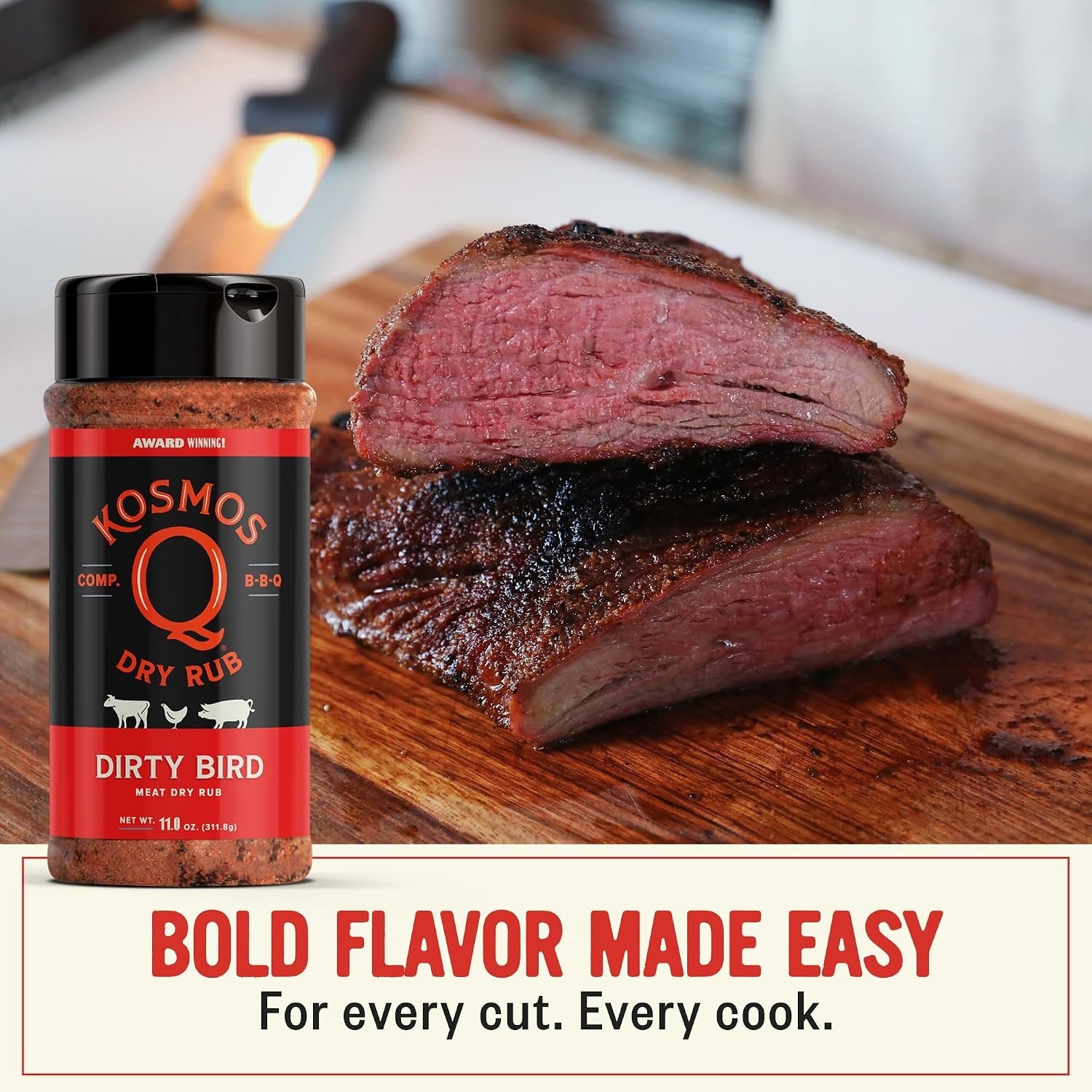 Father’s Day Gift: Hot Dirty Bird BBQ Rub, Spicy Chicken & Pork Seasoning, 11 Oz