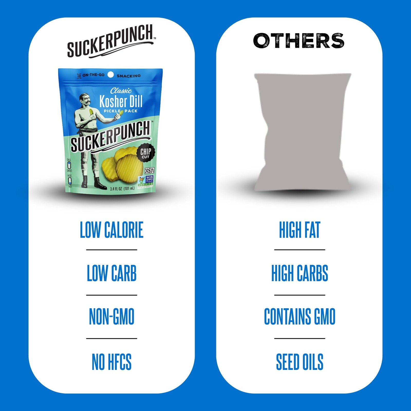 Dill Pickle Chips Snack Pack – Gluten Free, Low Calorie, Keto Friendly, Vegan