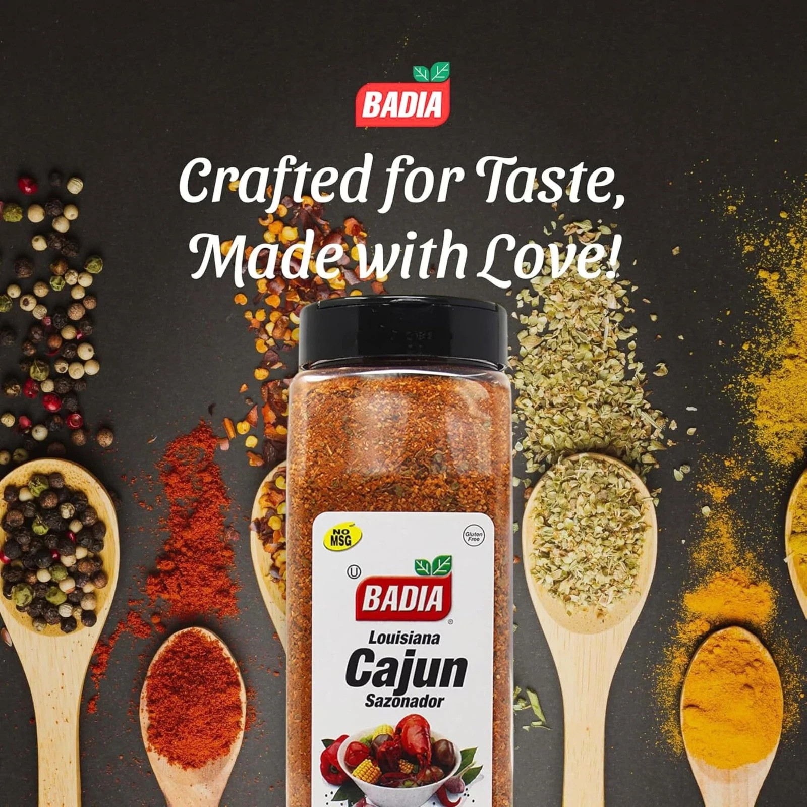 Badia Louisiana Cajun Seasoning, 23 oz – Bold & Spicy 23 Ounce (Pack of 1)