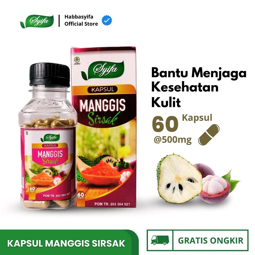 Ekstrak Manggis Sirsak Powder Caps Natural Organic Herbs Spices Fresh Pure