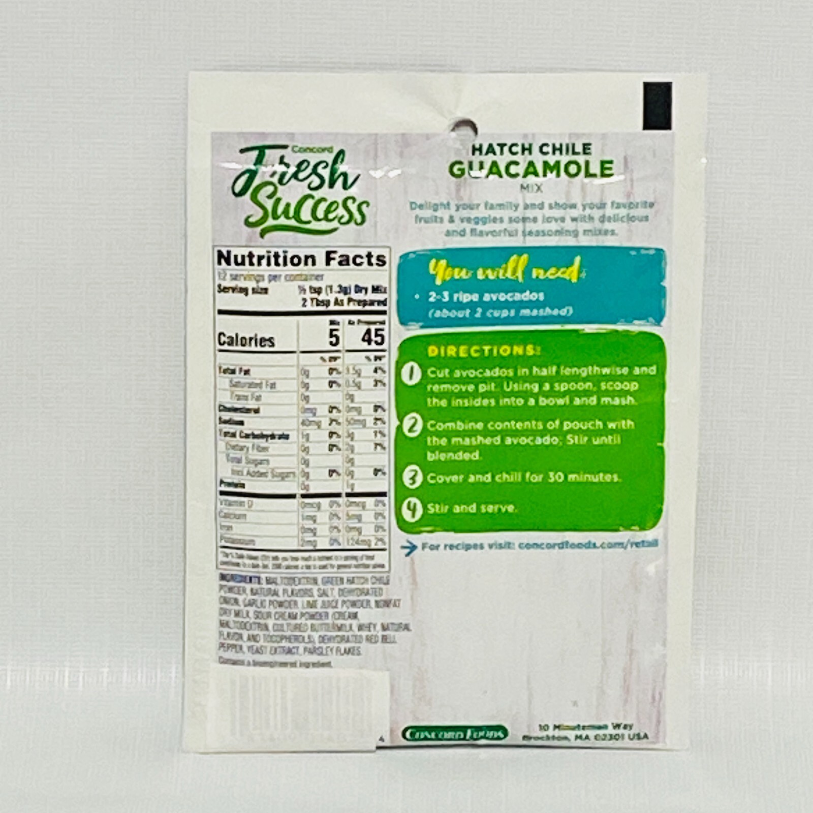 Concord Fresh Success Seasoning Mix Variety 3X