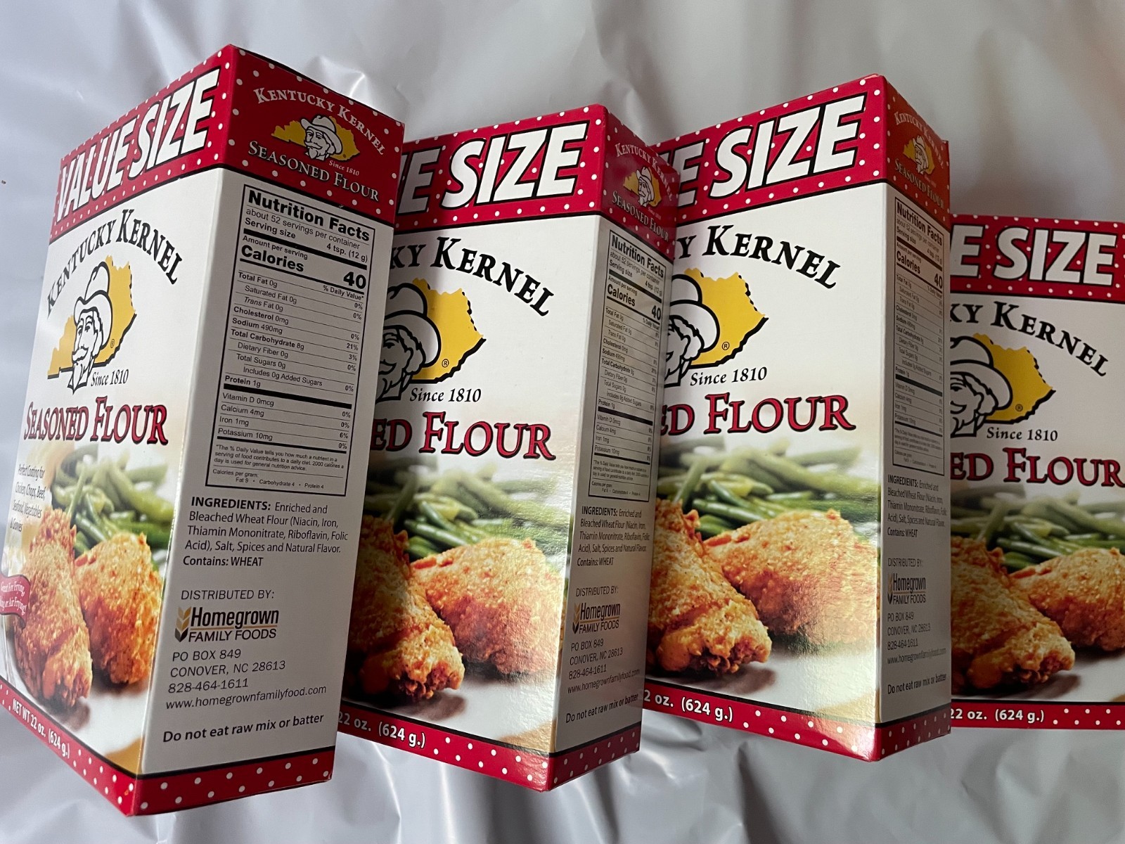 5-Pack Kentucky Kernel Original Seasoned Flour Coating Mix, Size 22 oz Boxes