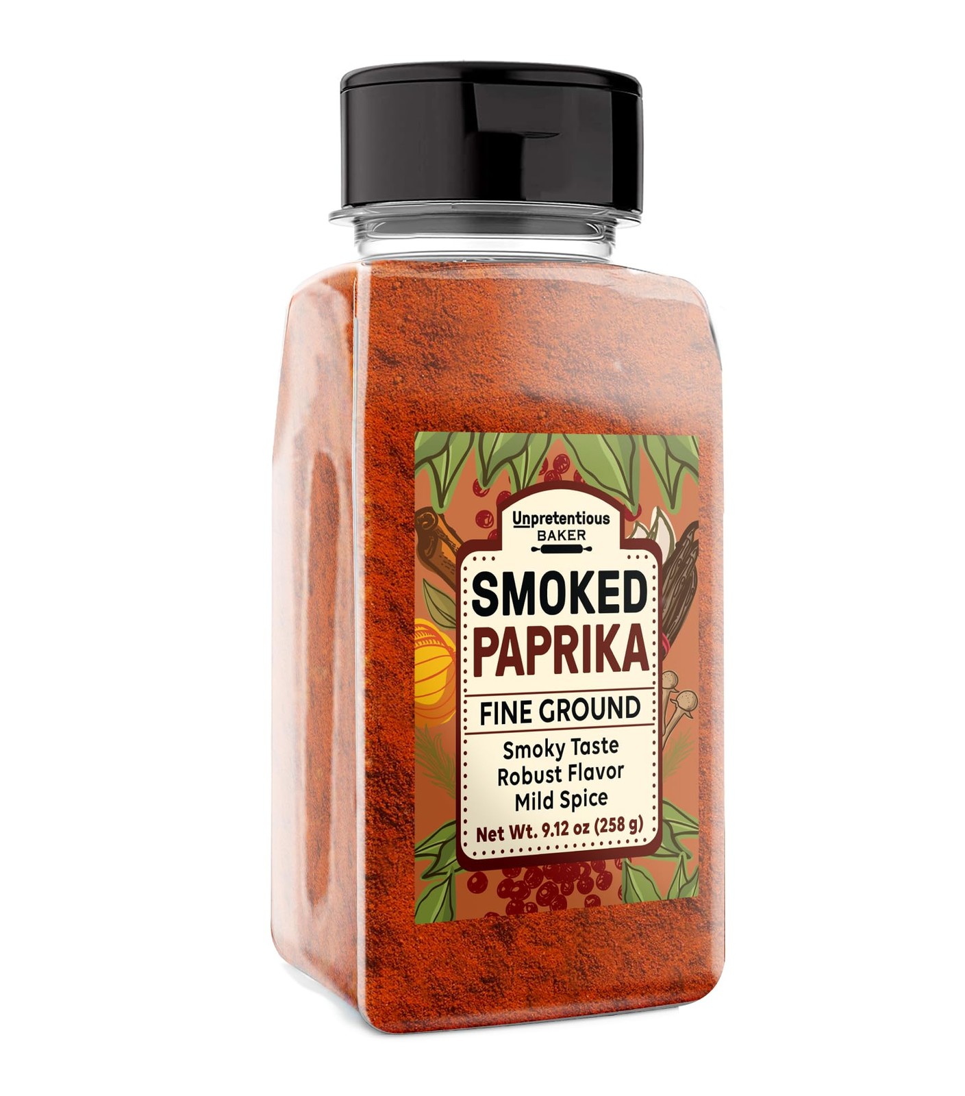 Unpretentious Smoked Paprika Ground Spice Made from Dried Red Chile 9 Ounces