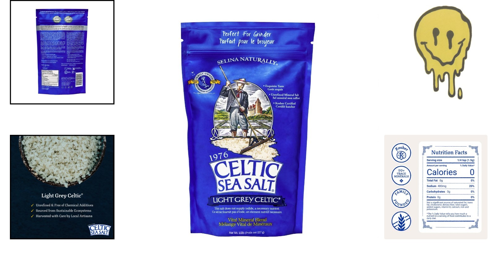 Light Grey Celtic Sea Salt – Resealable Bag – Additive-Free – Perfect fo