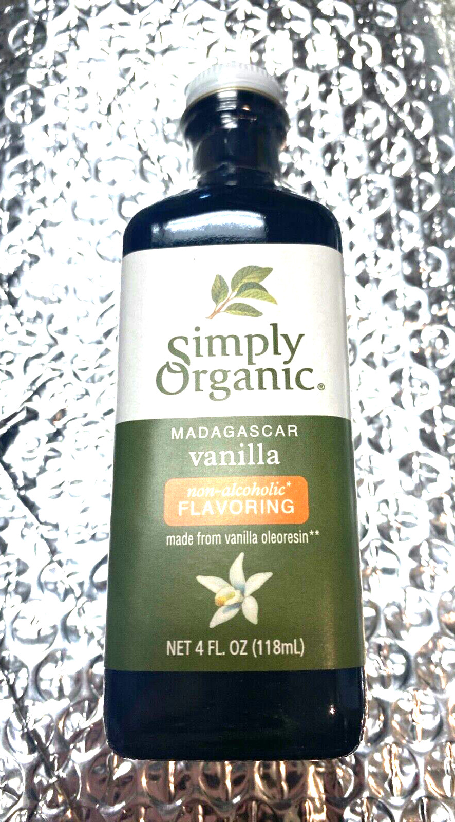 Simply Organic Vanilla Flavoring (non-alcoholic), Certified Organic | 4 ounce