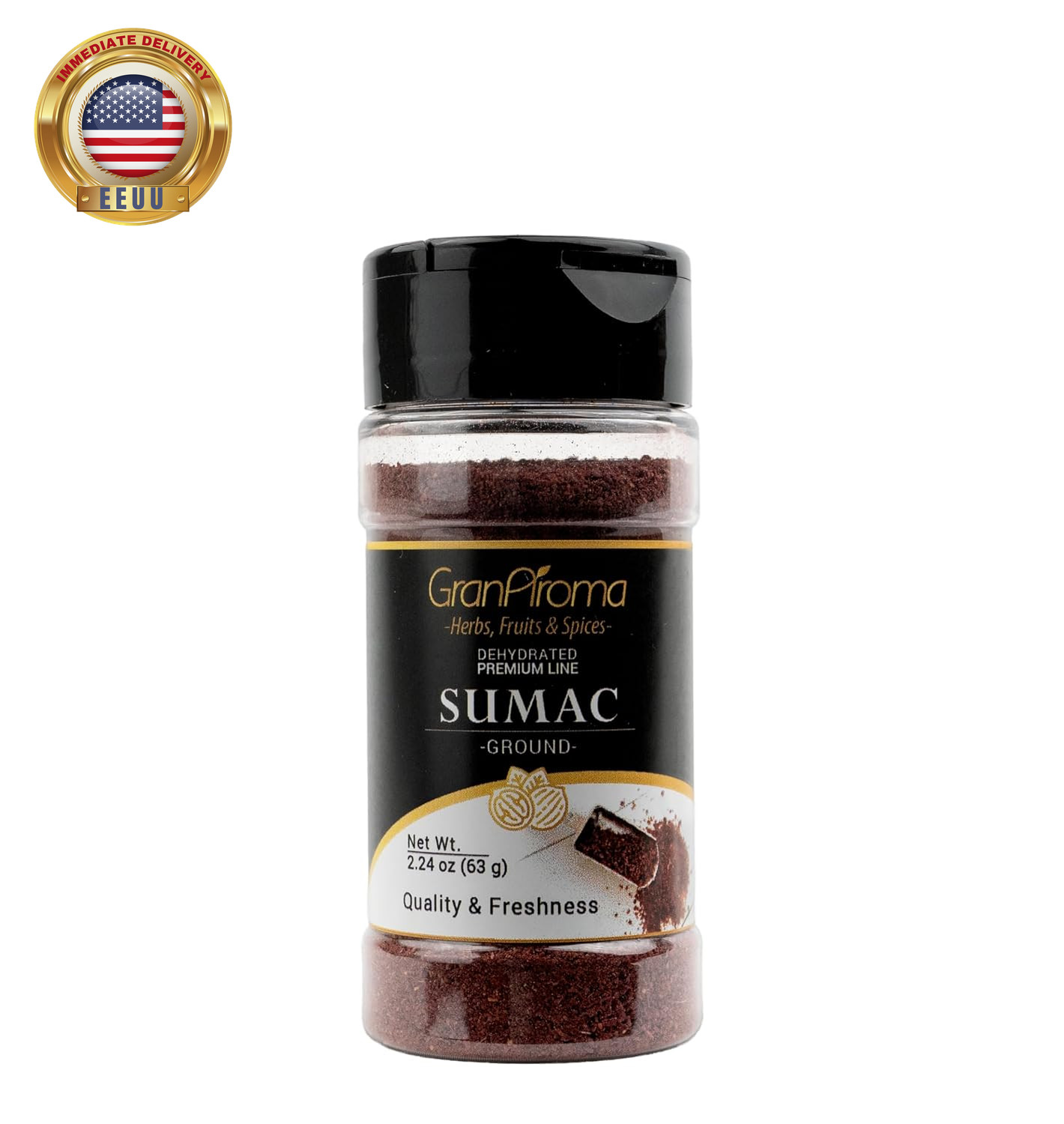 Ground Sumac, Middle Eastern Cuisine, Tart Flavor (2.24 Ounce) ⭐️⭐️⭐️⭐️⭐️
